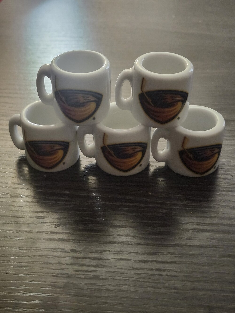 Vintage 90's Atlanta Thrashers NHL Mini Mugs Lot of 5 Rare